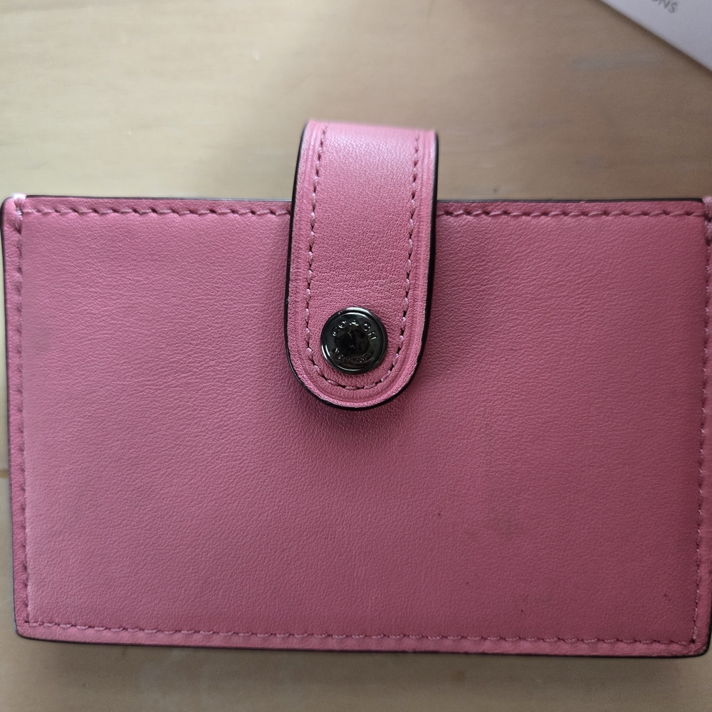Coach Vibrant Pink Leather Hobo Bag With Wallet And Dinosaur Coin Purse - Picture 2 of 7